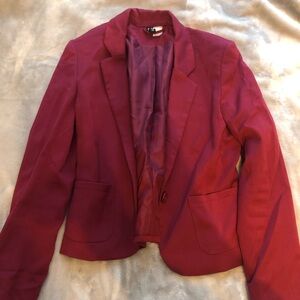 Divided Deep Red Women's Blazer